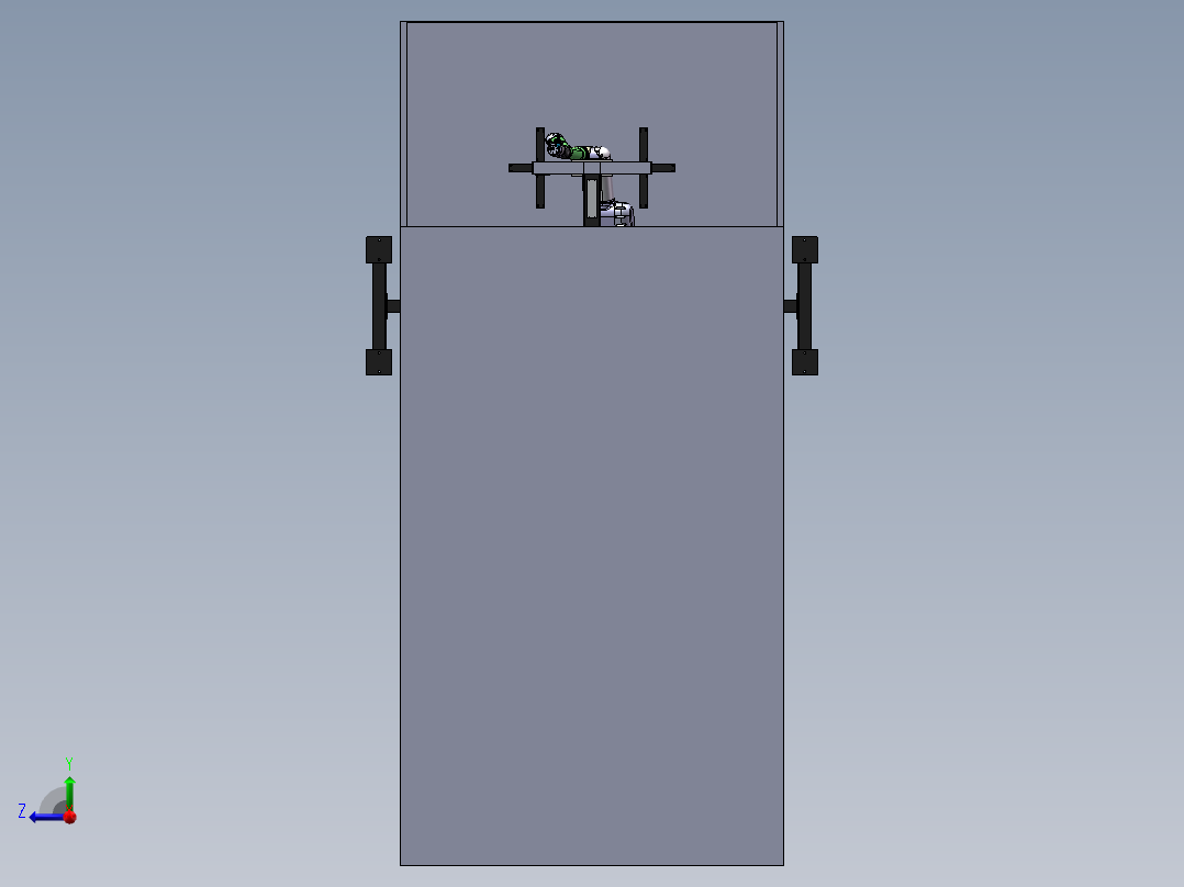 机器人喷涂工作站sw21右视图