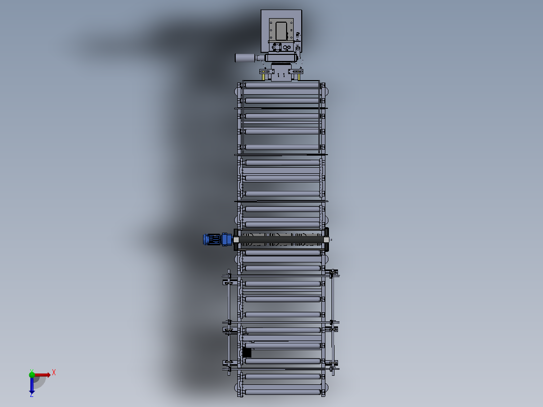 挤塑板生产用造型机sw18俯视图
