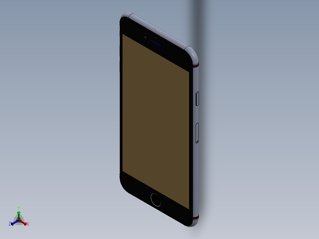 两款iphone 6 Plus正等轴测图
