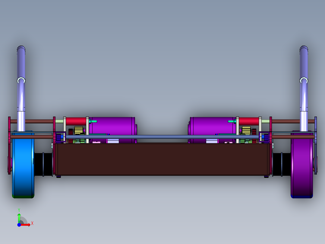 全电动前移转向平台前视图