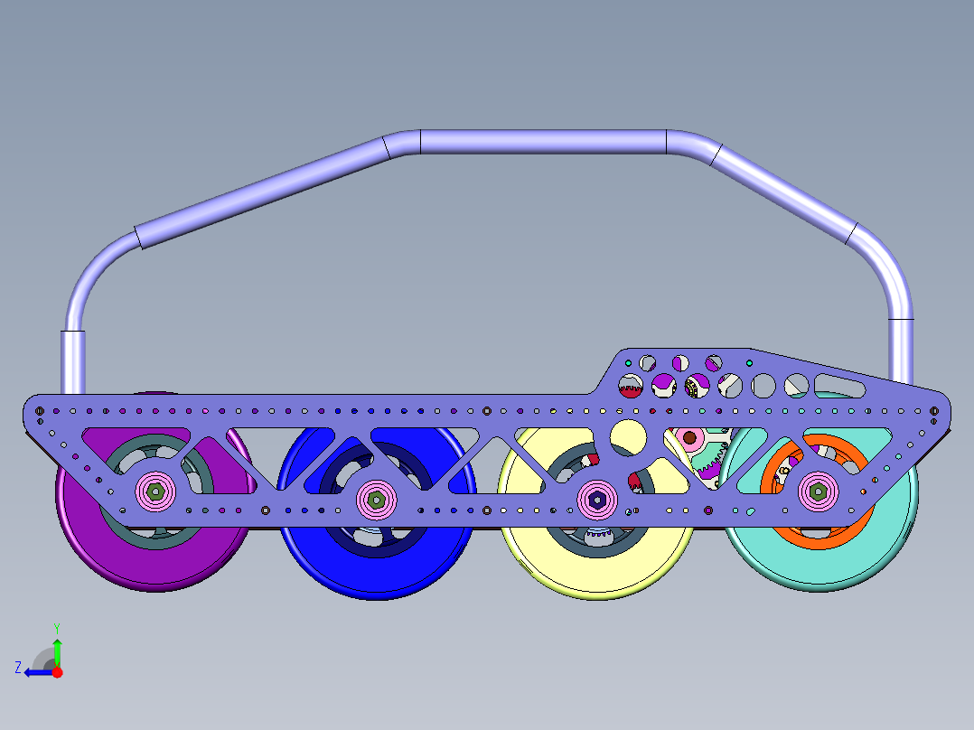 全电动前移转向平台右视图