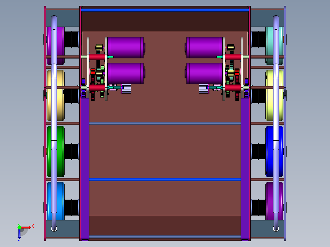 全电动前移转向平台俯视图