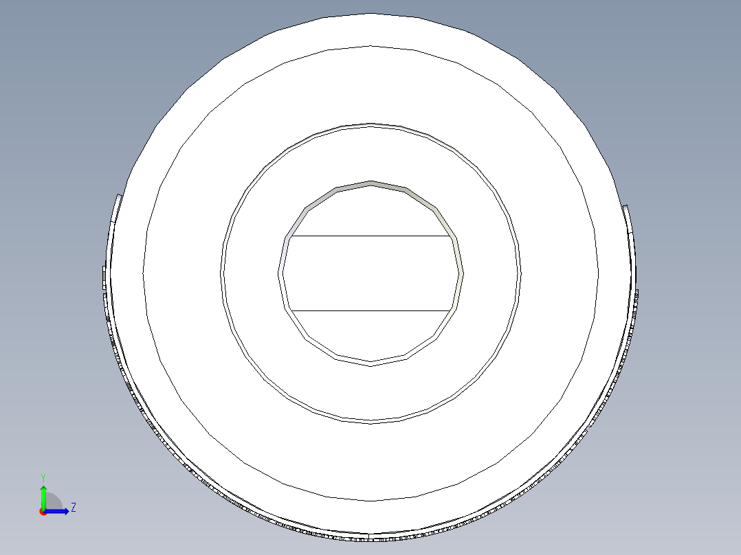 活塞蓄能器左视图