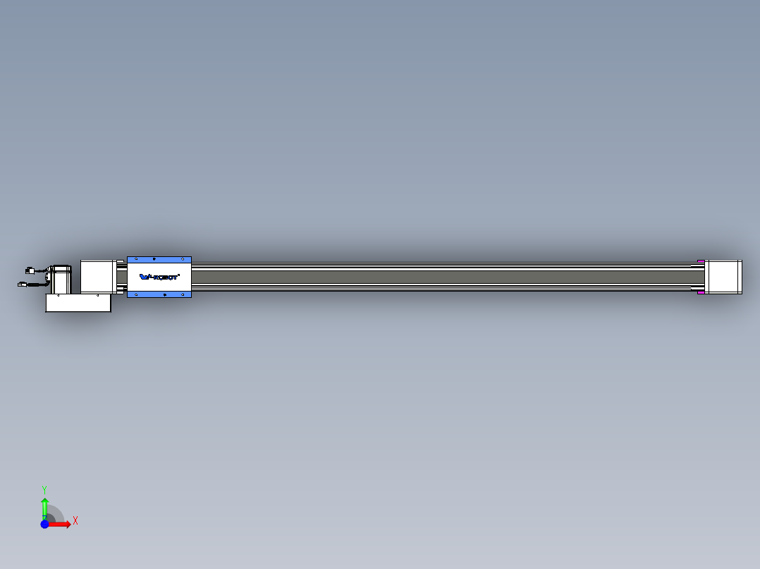 威洛博LB.GB同步带传动--欧规系列GB8-L96-S1400-BL-P40前视图