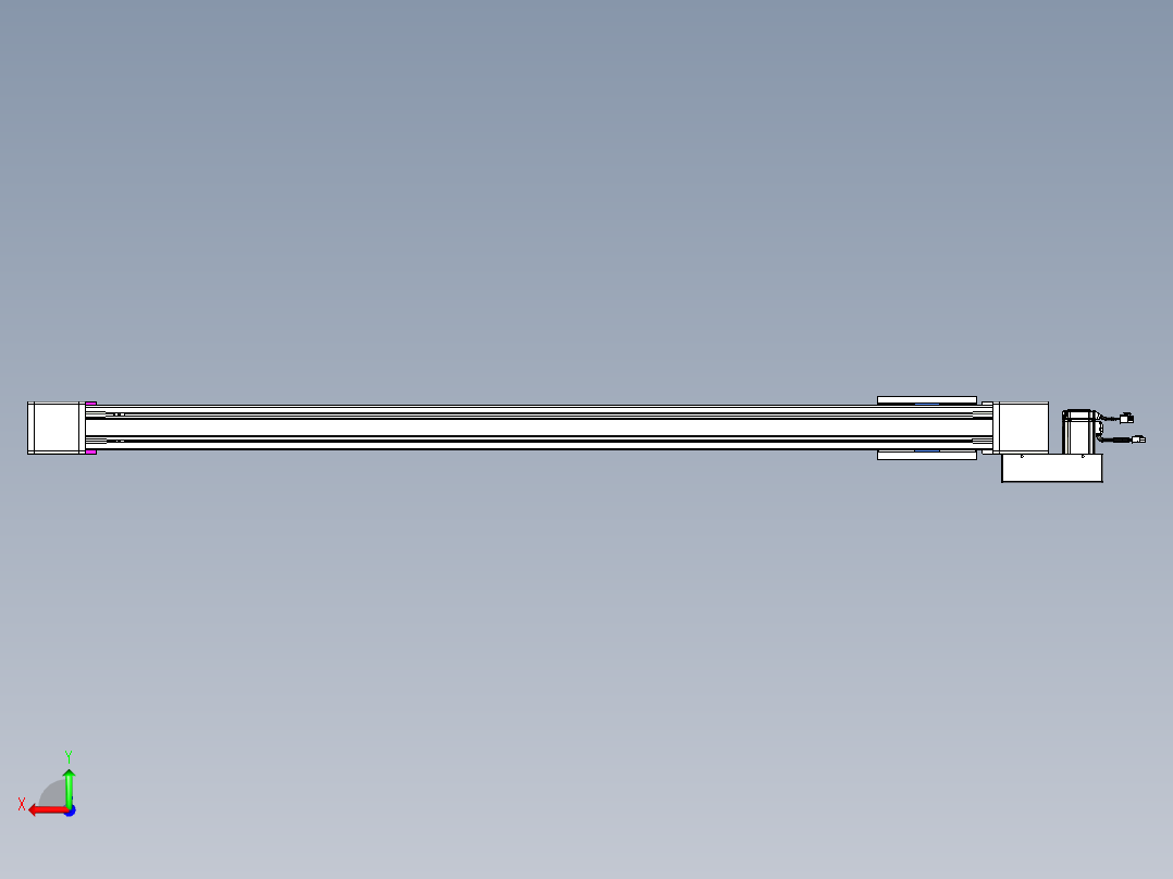 威洛博LB.GB同步带传动--欧规系列GB8-L96-S1400-BL-P40后视图