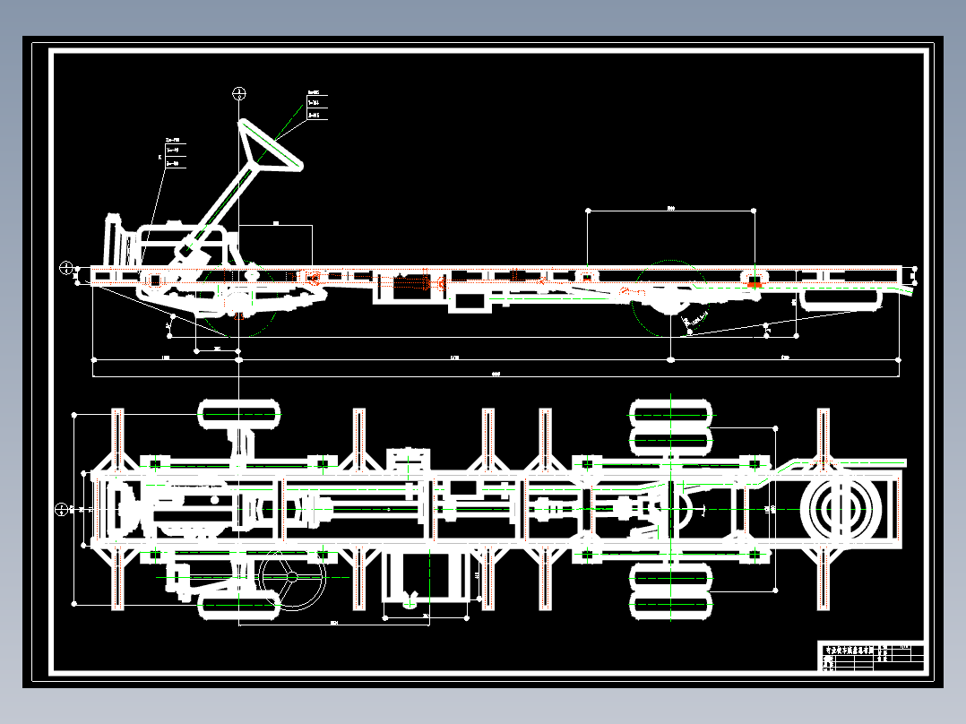 专业校车底盘总体布置设计424996
