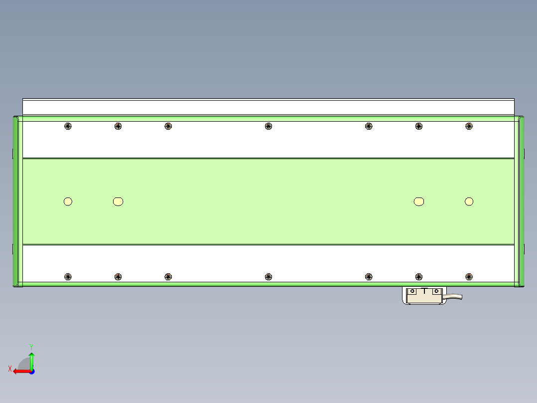 威洛博LC系列3d模型模组LC17E2Y-S250后视图