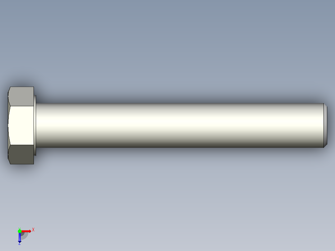 螺钉-DIN_931-M20x2.5x130_30.stp俯视图