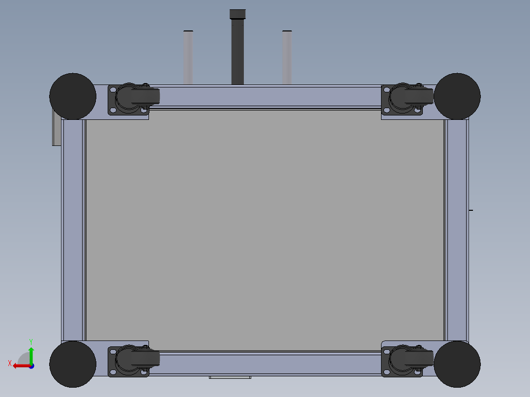 锂电池贴胶带机后视图