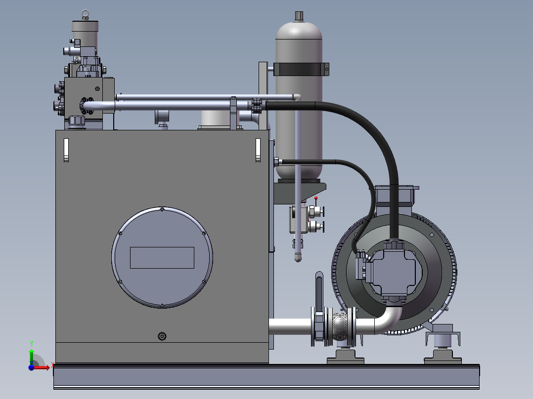 车厢焊接流水线液压泵源前视图