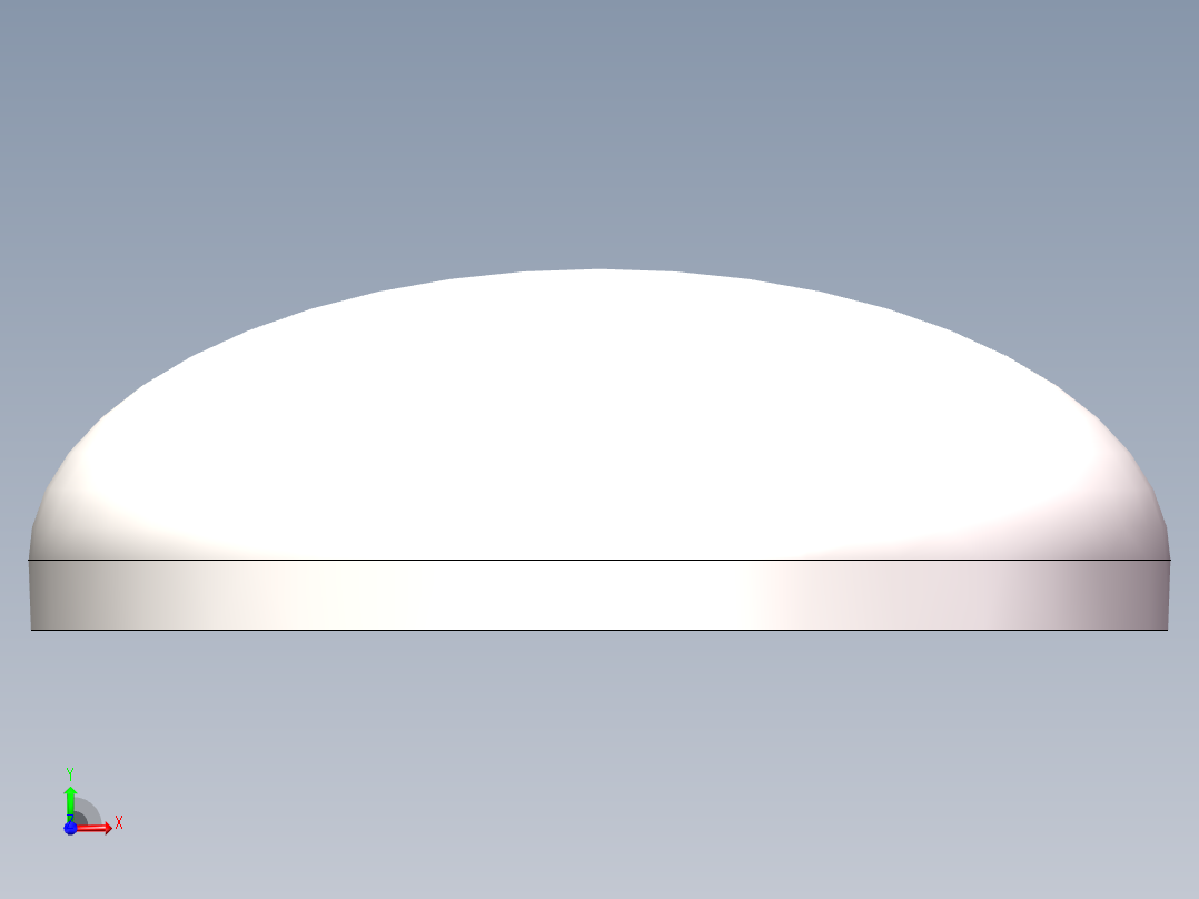 EHA椭圆形封头DN400前视图