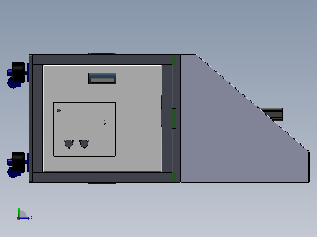 工业焊接机器sw18可编辑左视图