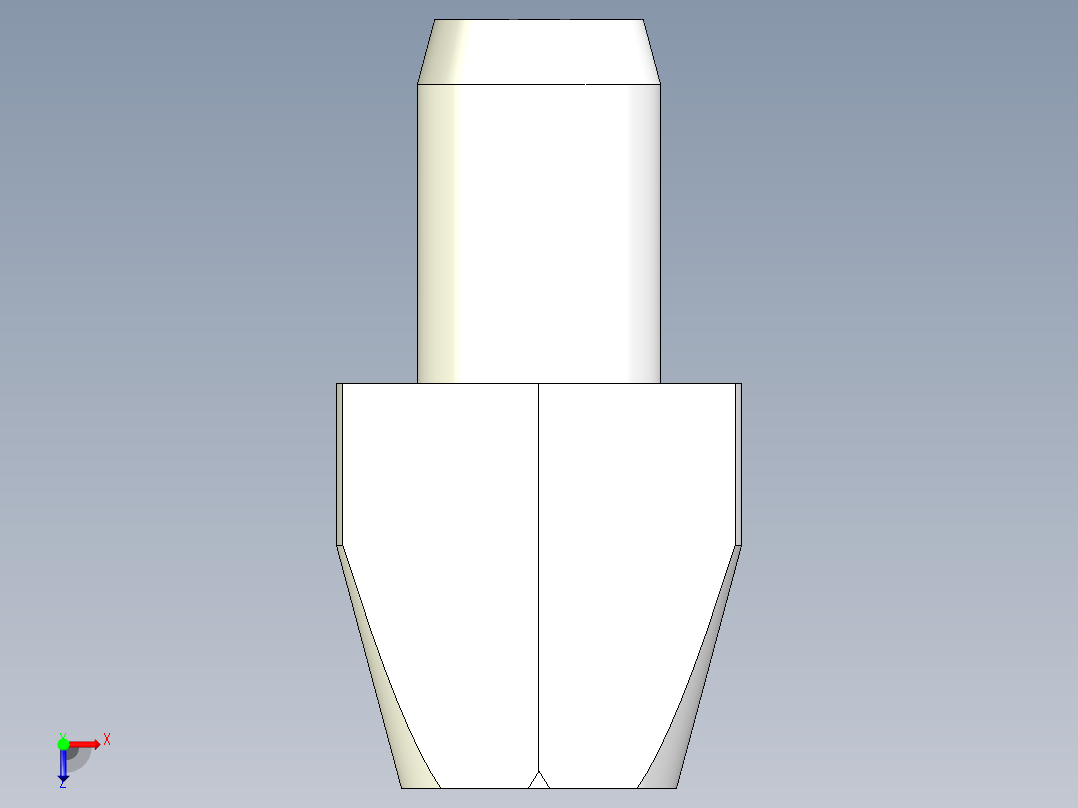定位配件(D)2263-3D多系列多零件图纸模型俯视图