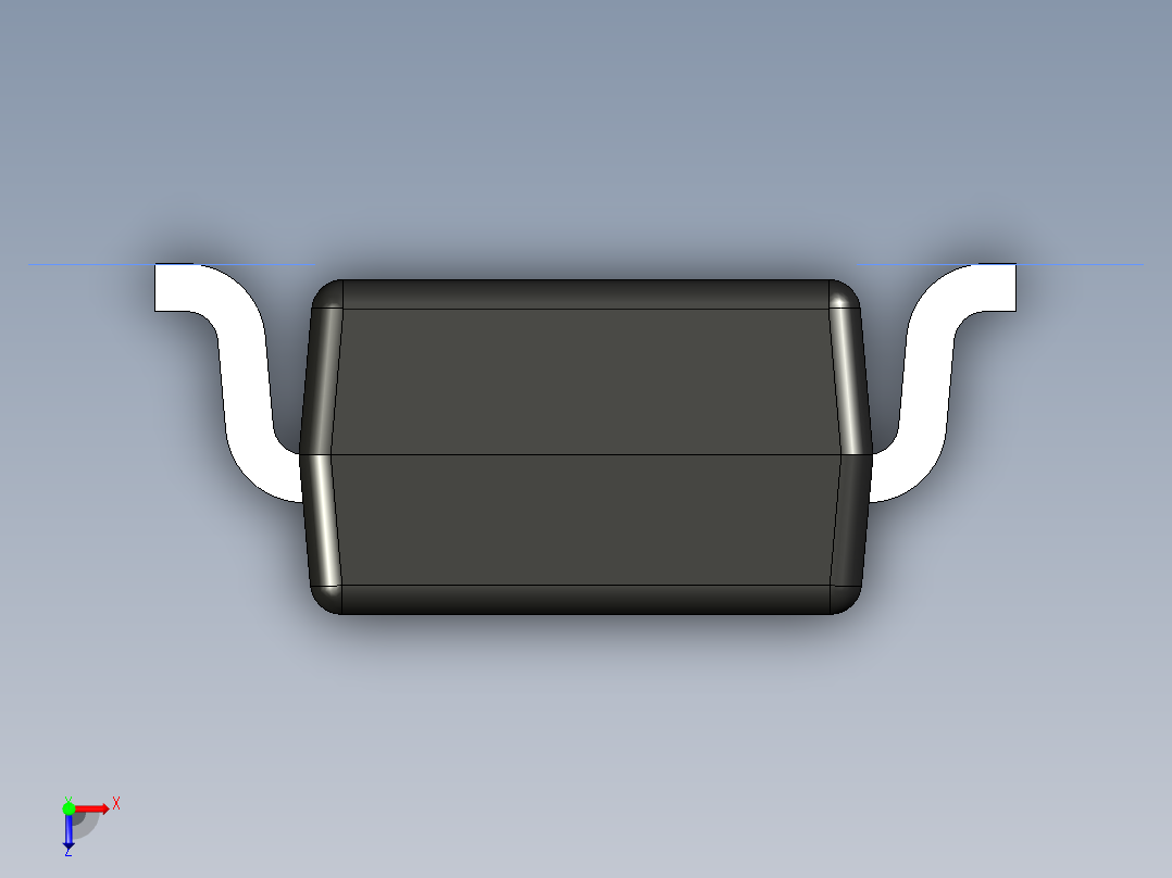 分立半导体元件封装-SC-76俯视图