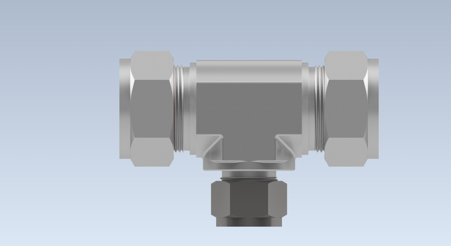 不锈钢世伟洛克卡套管接头，异径三通接头，外径25 mm x 25 mm x 16 mm