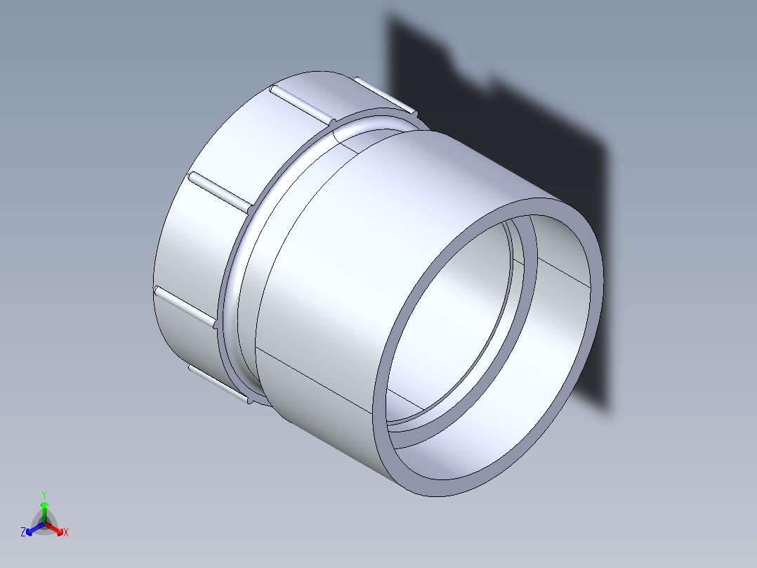 船舶管路系统S21_SeaDrainPLUS_FemaleAdapter-SxFPT_37E268903_3in Sea Drain Plus - Female Thread Adapter- SpgxFPT正等轴测图