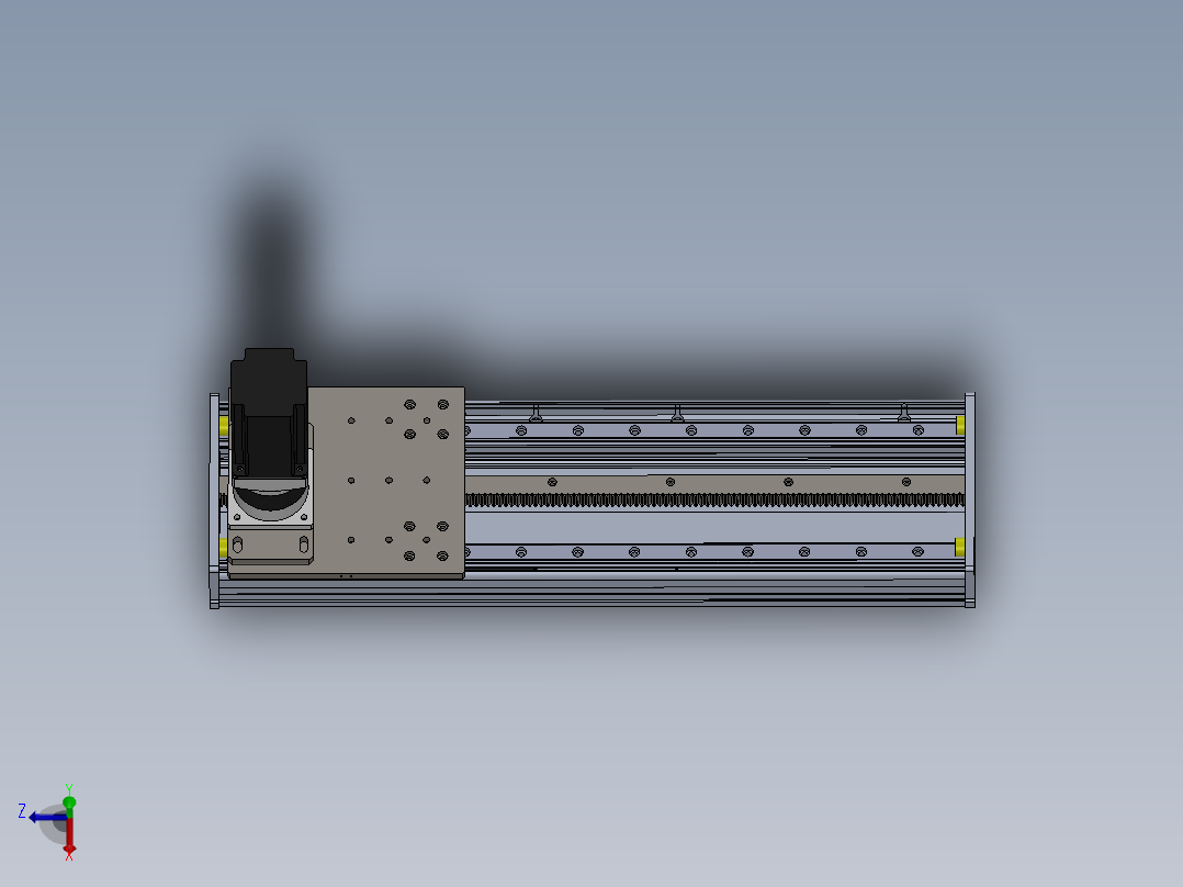 电动滑台模组ZDM210模型