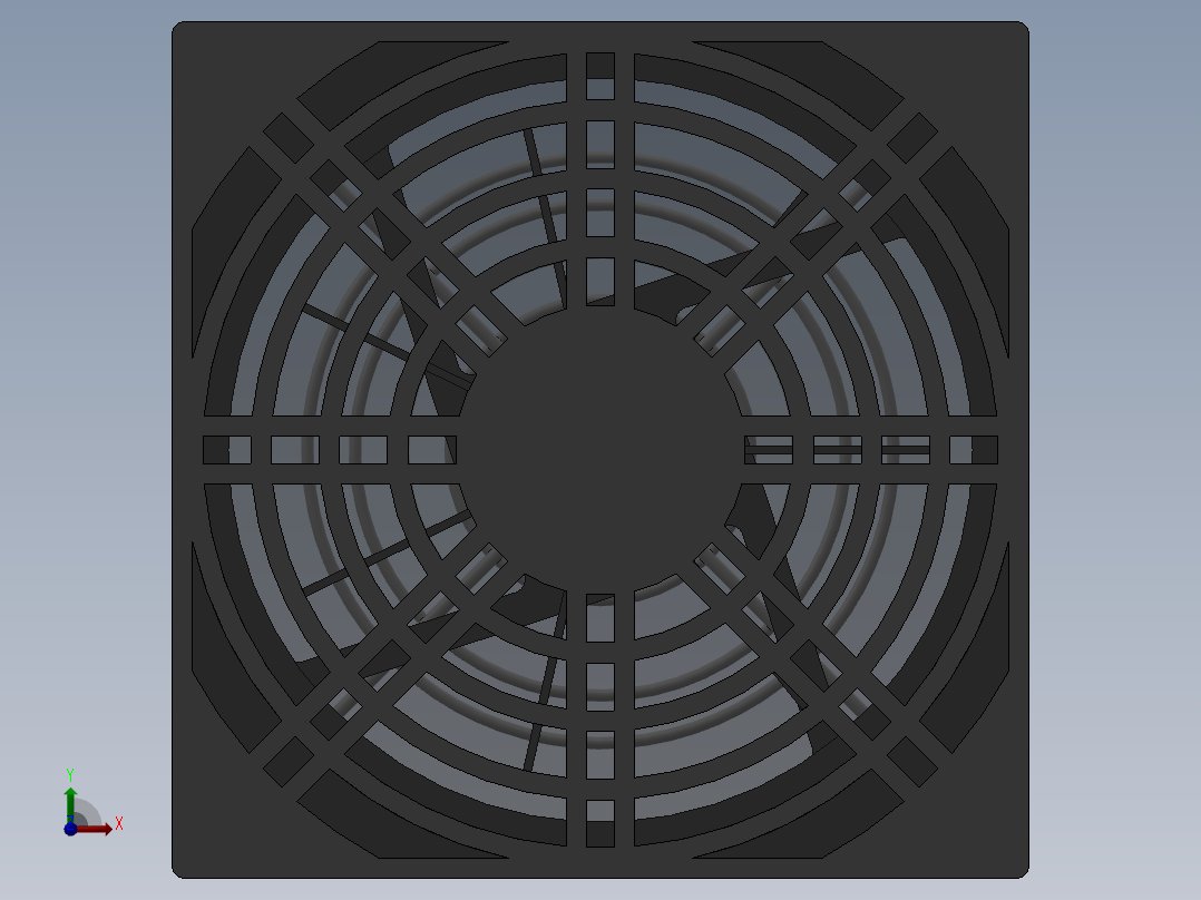 QQ-散热风扇（120）+2个防护网2015前视图