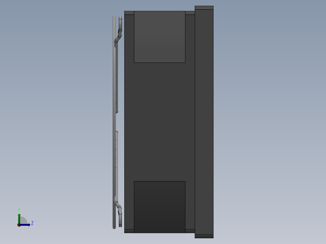 QQ-散热风扇（120）+2个防护网2015左视图