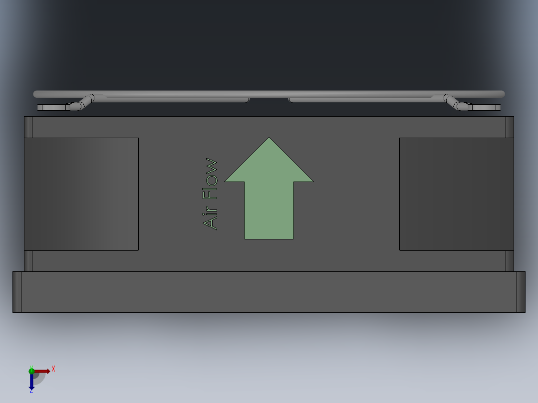 QQ-散热风扇（120）+2个防护网2015俯视图