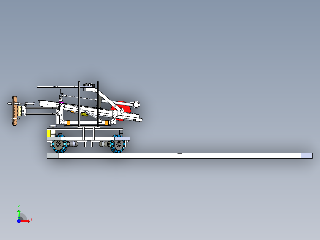 ROBOT 2019 MR1搬运放置全向轮机器人车前视图