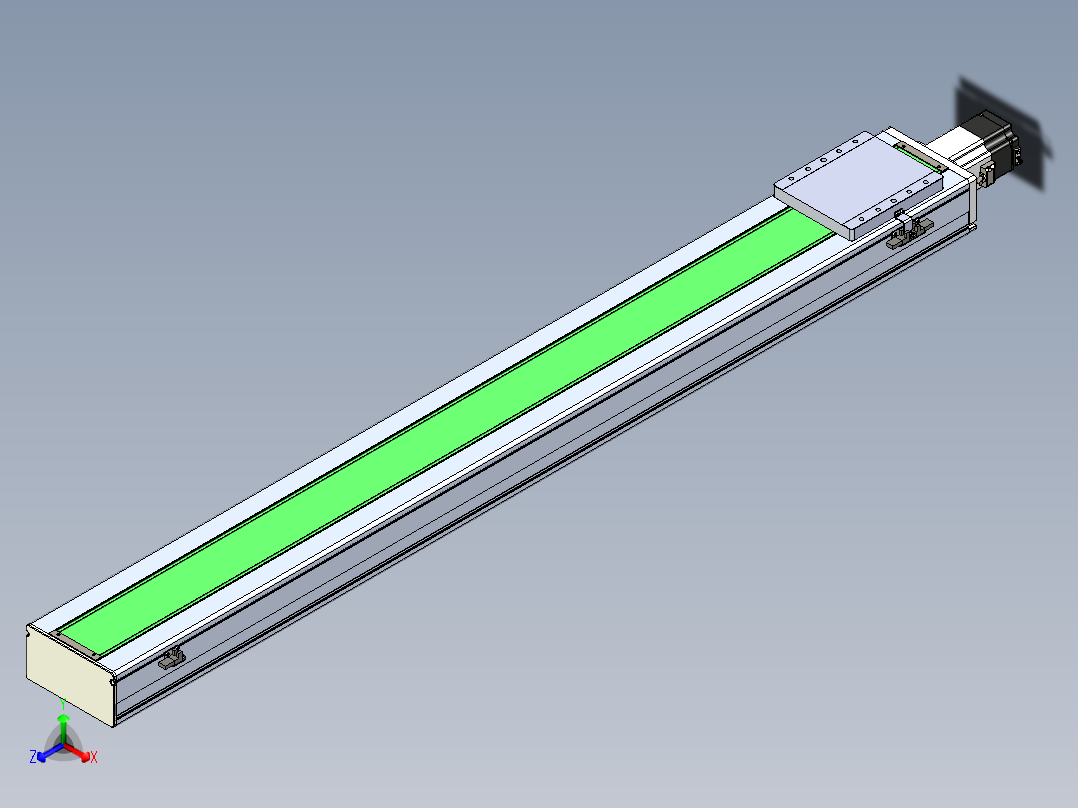 丝杠滑台-全封闭-EC17-Lx-C-S1400-BC-P75-D3正等轴测图