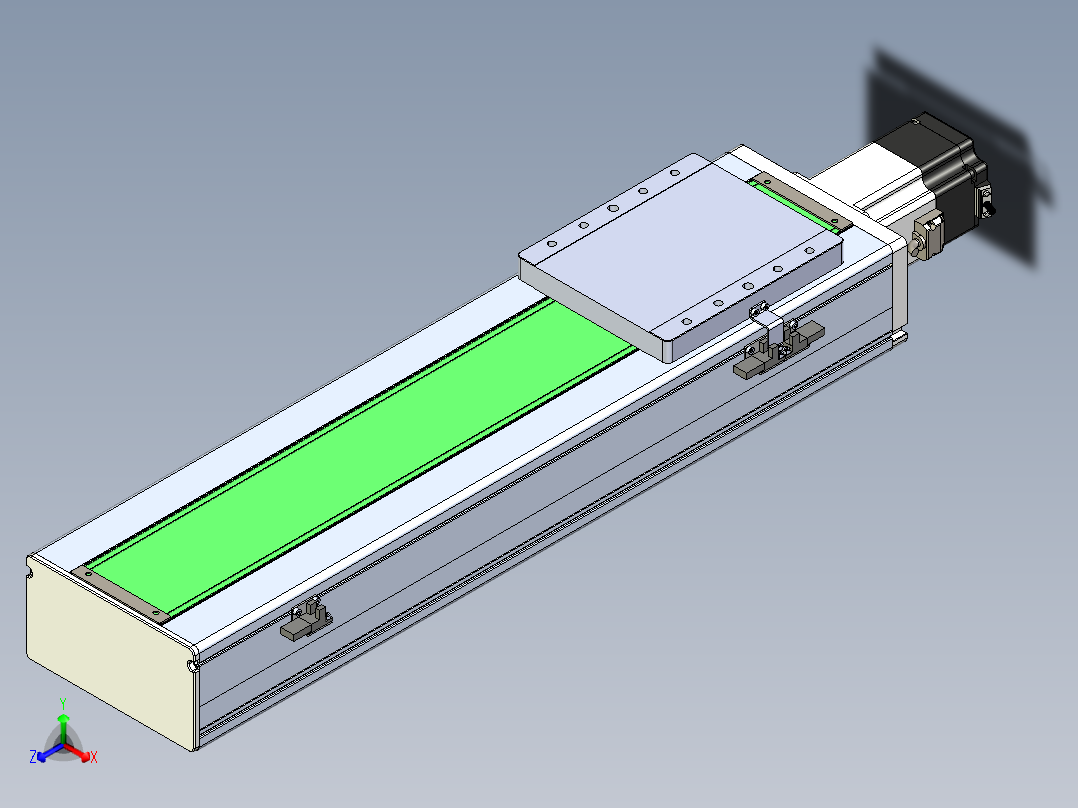 丝杠滑台-全封闭-EC17-Lx-C-S450-BC-P75-D3正等轴测图