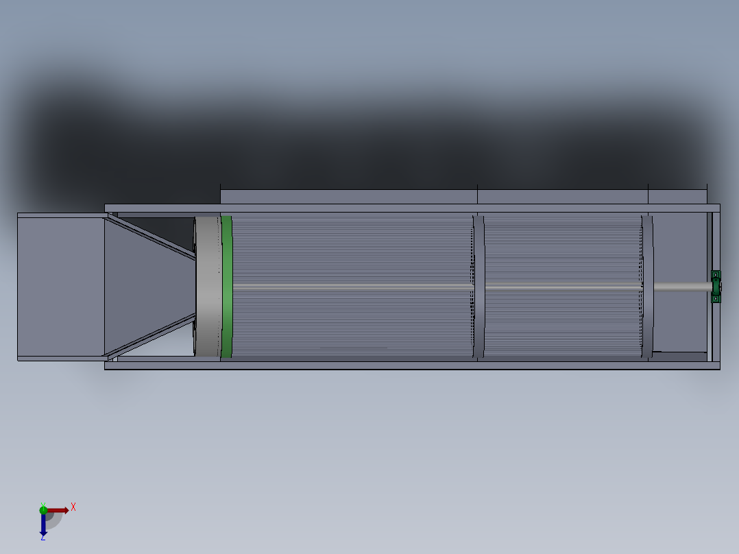 分选滚笼sw10可编辑俯视图