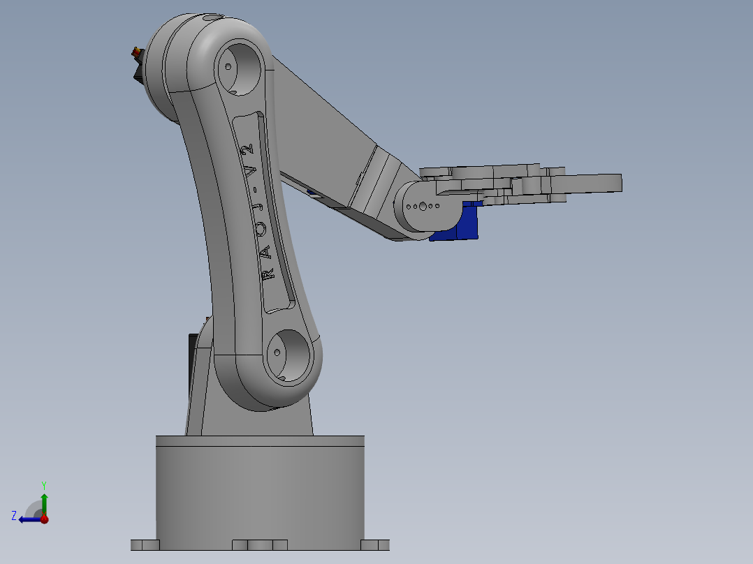 5-dof-robotic-arm-5 SW STL右视图