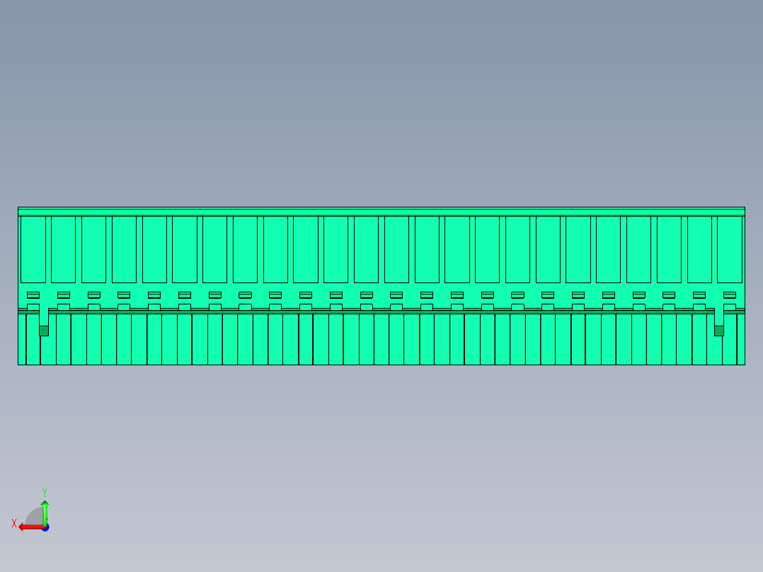 DEGSON 2EDG 系列 5.0mm 可插拔接线端子组-2EDGKB-5.0-24P-14-00AH后视图