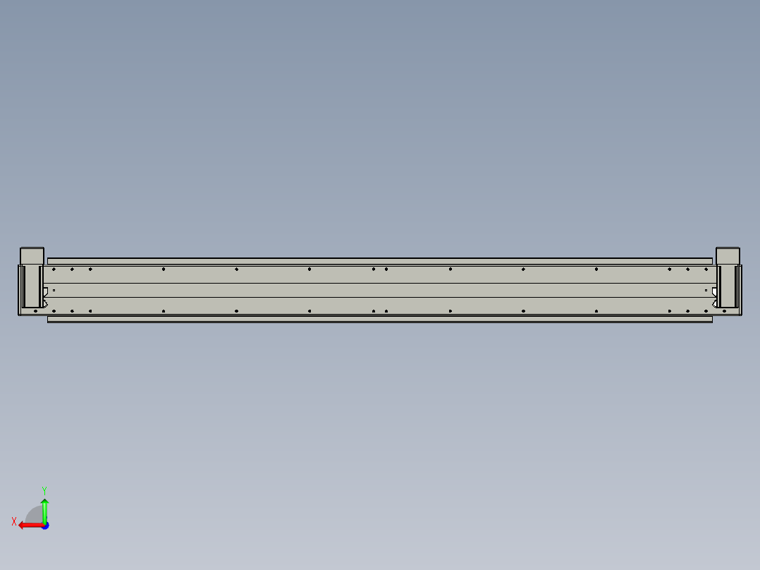 威洛博双电机滑台-VBC14S2-L50-S1400-BD-P40-C6后视图