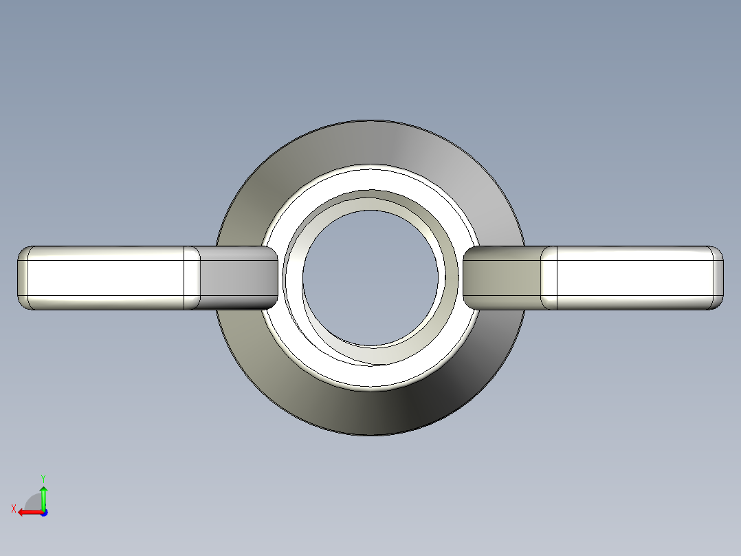 WING NUT 5-16in-18 Thread size 9-16in Base Diameter后视图