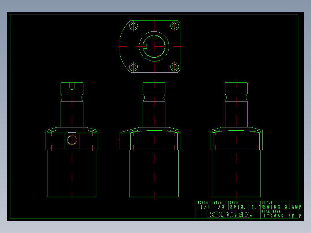 KOSMEKLT0650-SR-F多系列多零件图纸模型多系列多零件图纸模型