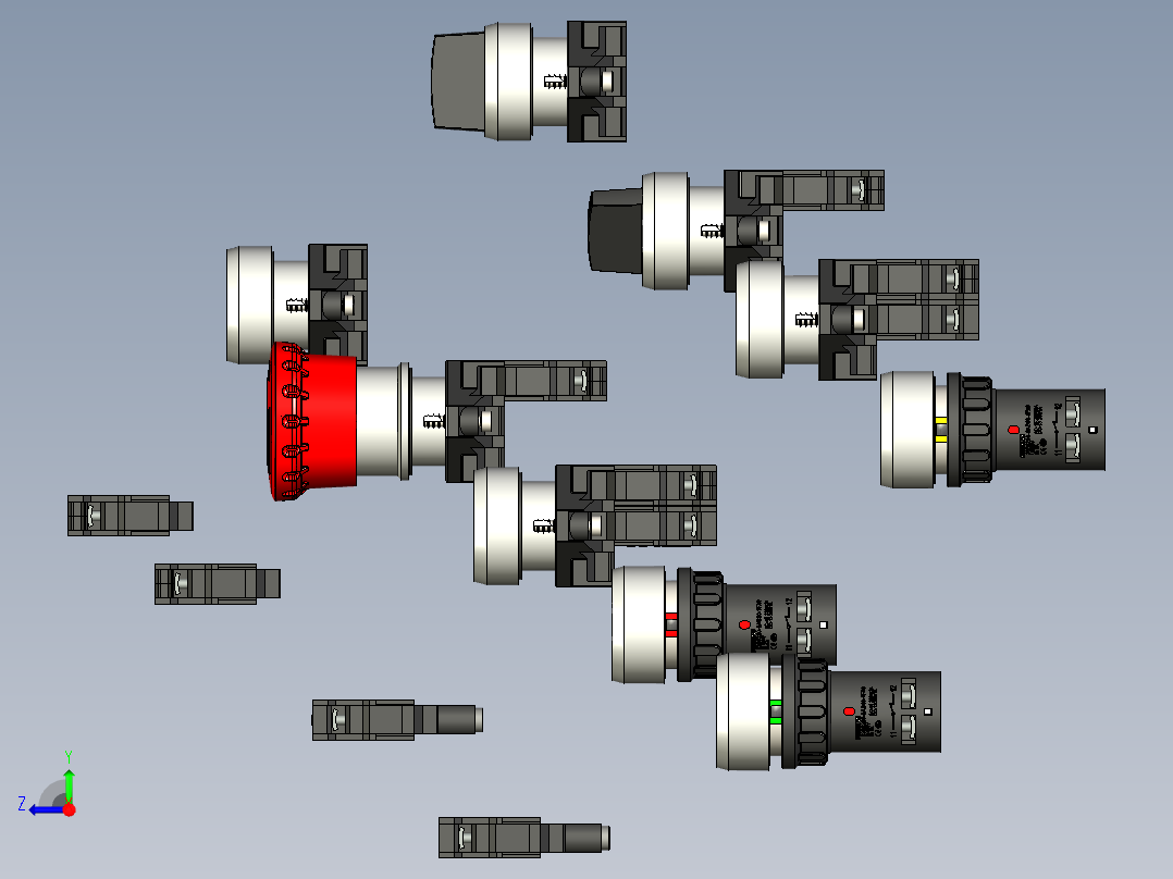 控制开关-3SB6 - Siemens.x_t右视图