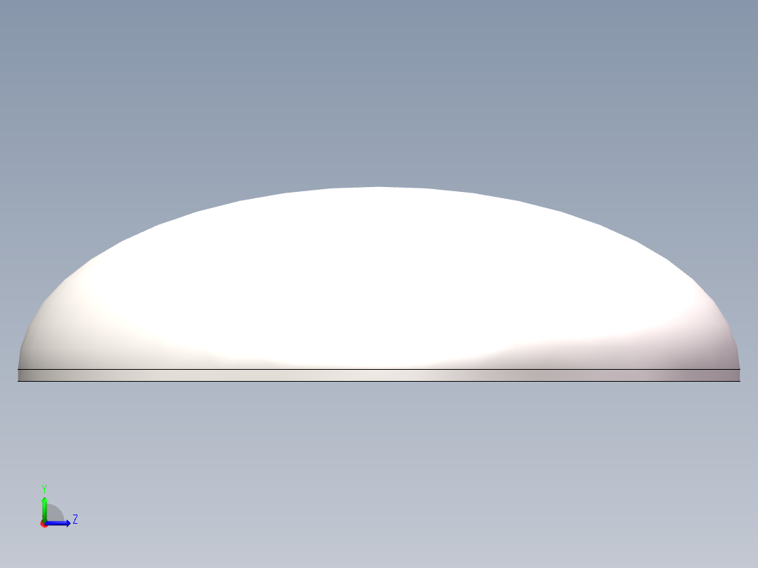 EHA椭圆形封头DN2400左视图