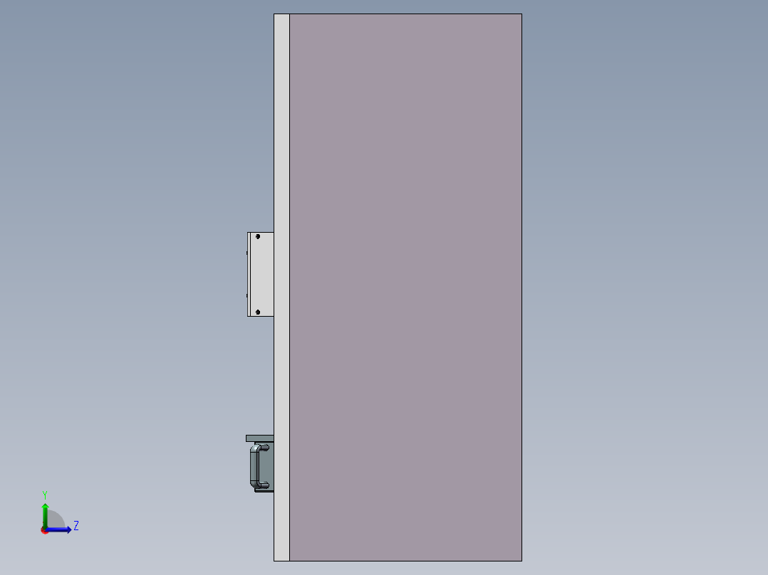实验台建模左视图