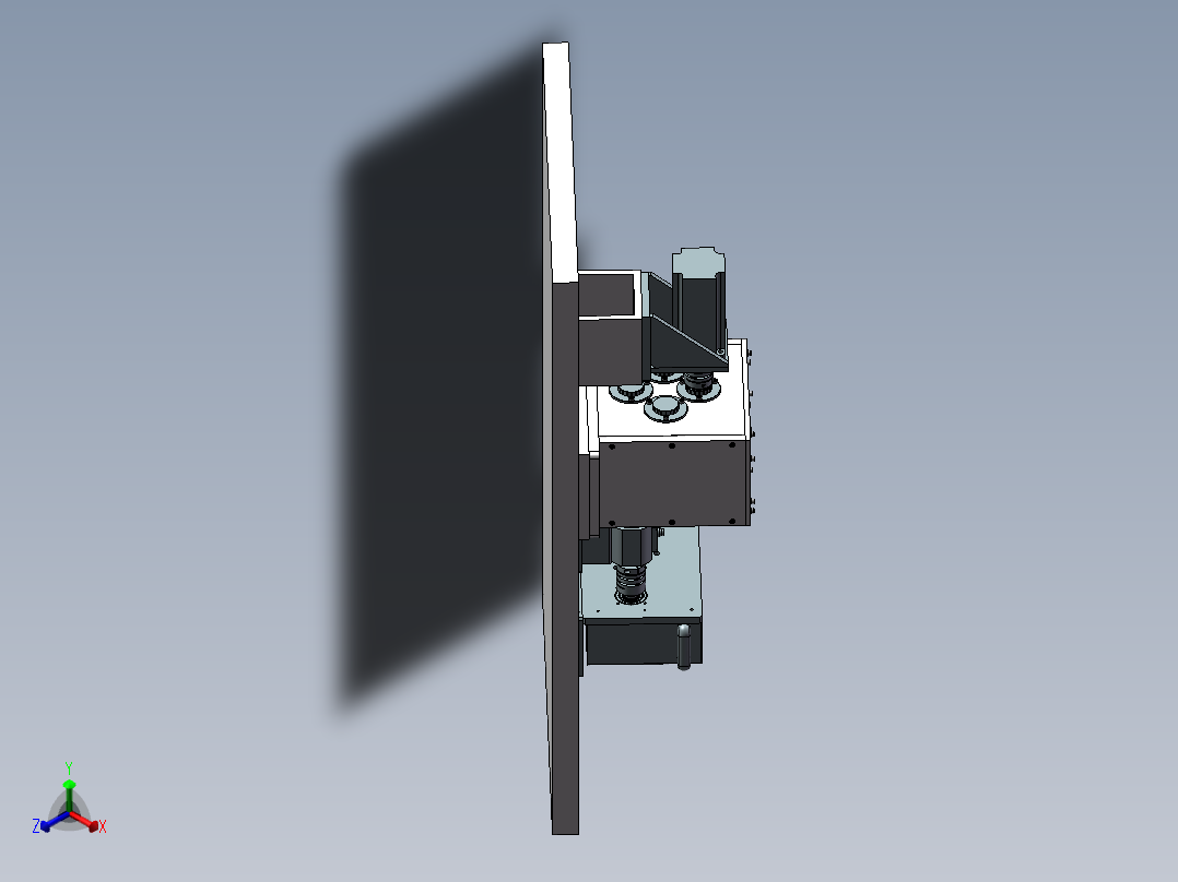 实验台建模正等轴测图