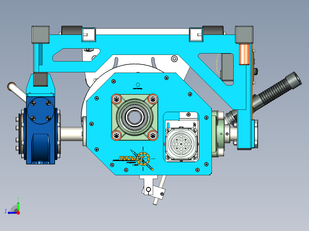 焊接旋转倾斜功能,右视图