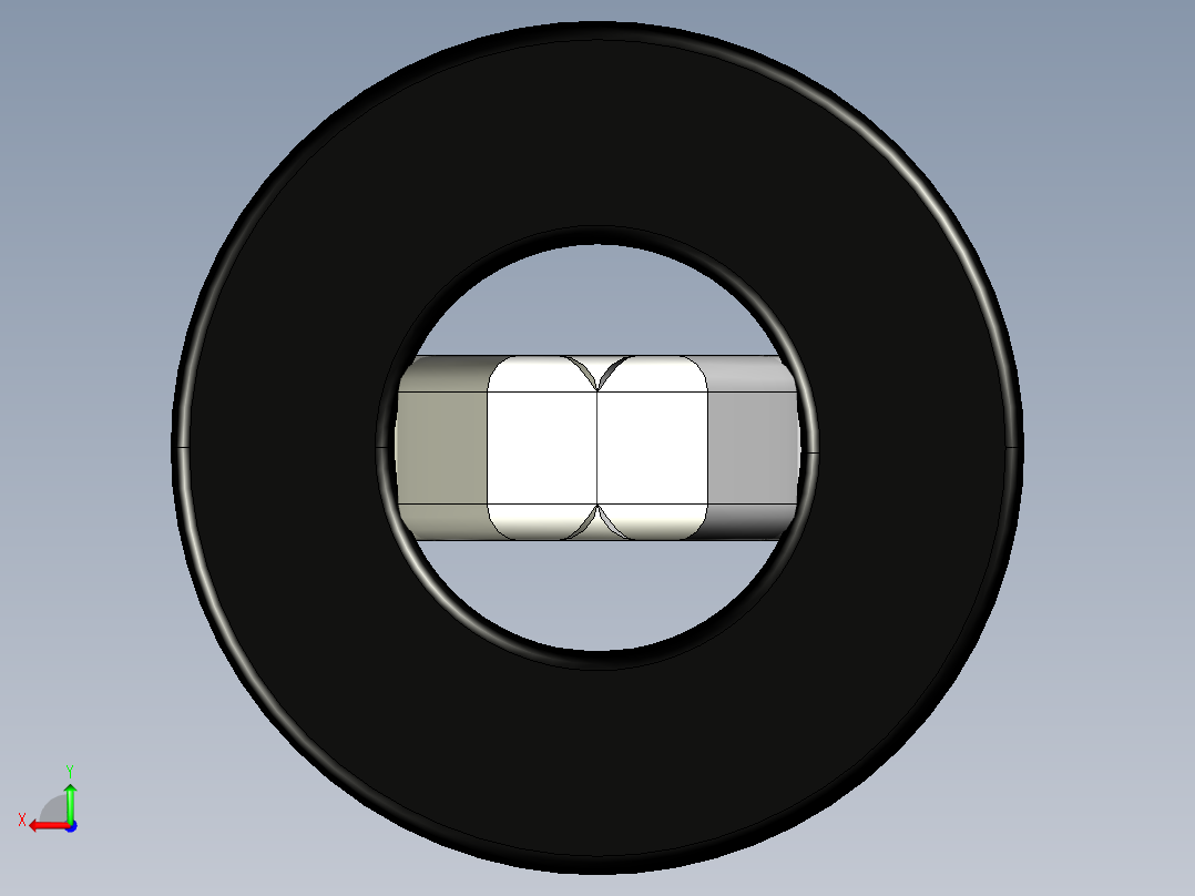 印刷电路板的通孔测试点。印刷电路板焊接孔直径1毫米，高度5毫米后视图