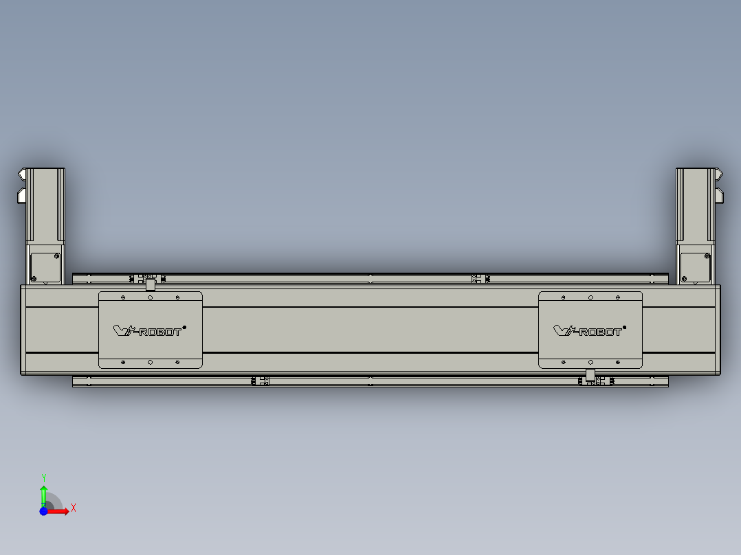 威洛博双电机滑台-VBC14S2-L100-S500-BLR-P40-C6前视图