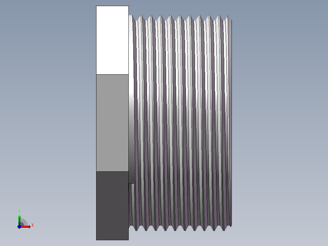 转接头-内外丝异径 DN40-DN32前视图