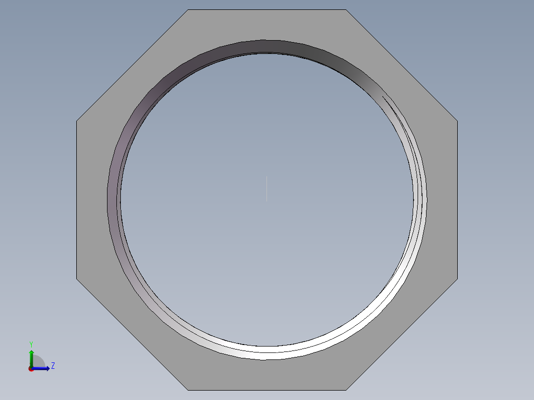 转接头-内外丝异径 DN40-DN32左视图
