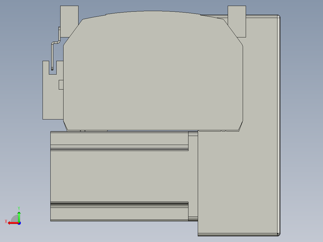 直线模组WG-LHB12-S850-LD设计图纸后视图