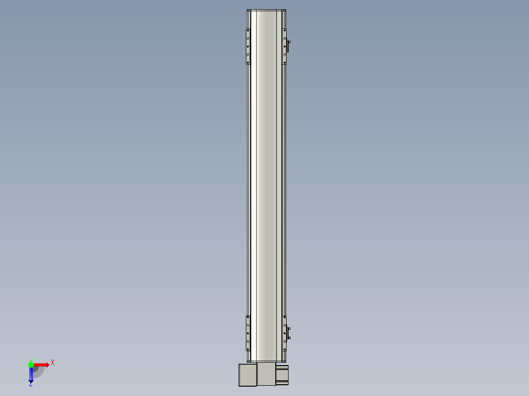 直线模组WG-LHB12-S850-LD设计图纸俯视图