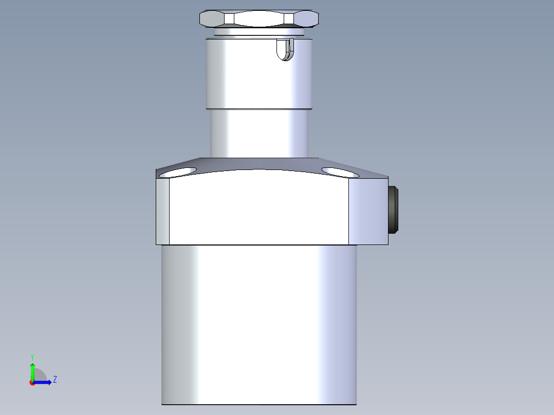 KOSMEKLG0900-CL-Y60多系列多零件图纸模型左视图