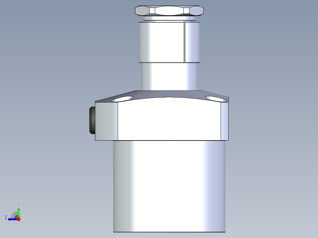 KOSMEKLG0900-CL-Y60多系列多零件图纸模型右视图