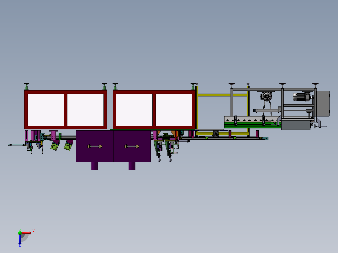 扬声器自动加工生产线sw17可编辑俯视图