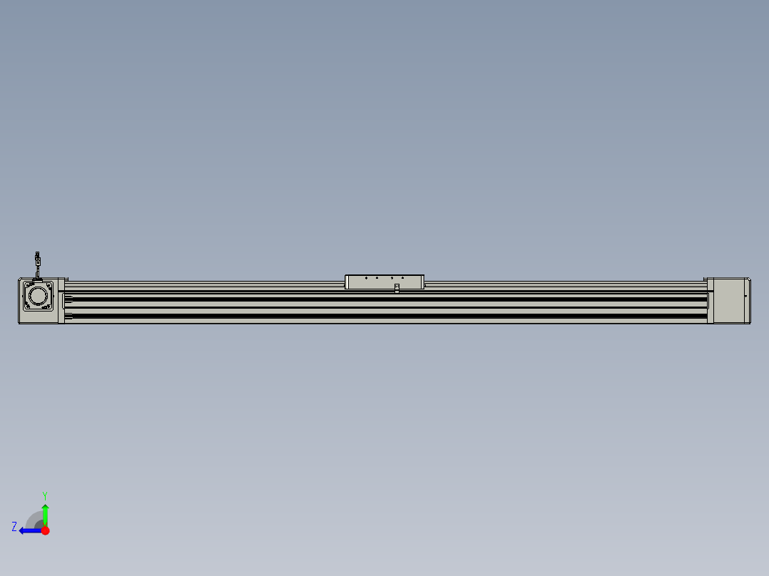威洛博直线电机模组EB20-L224-S1650-L-ZP75-MS3-5K右视图