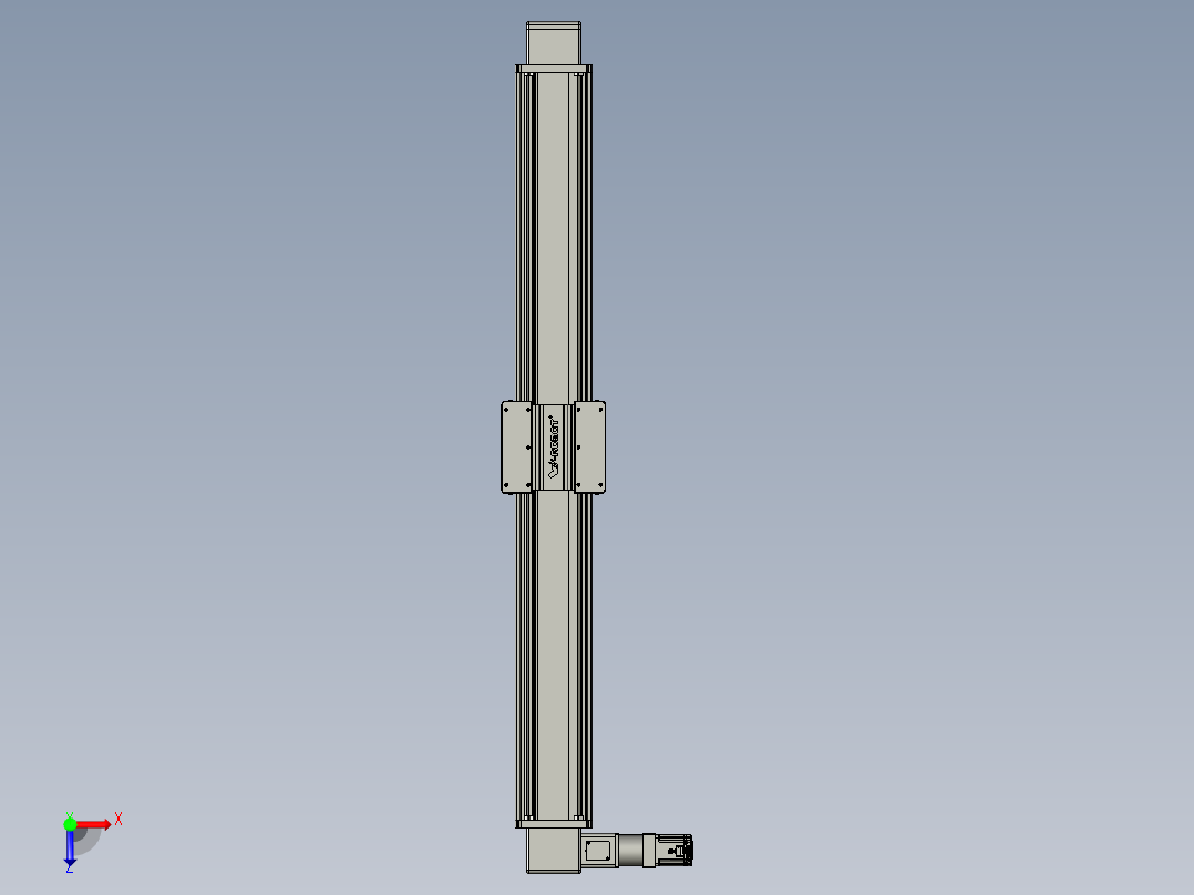威洛博直线电机模组EB20-L224-S1650-L-ZP75-MS3-5K俯视图