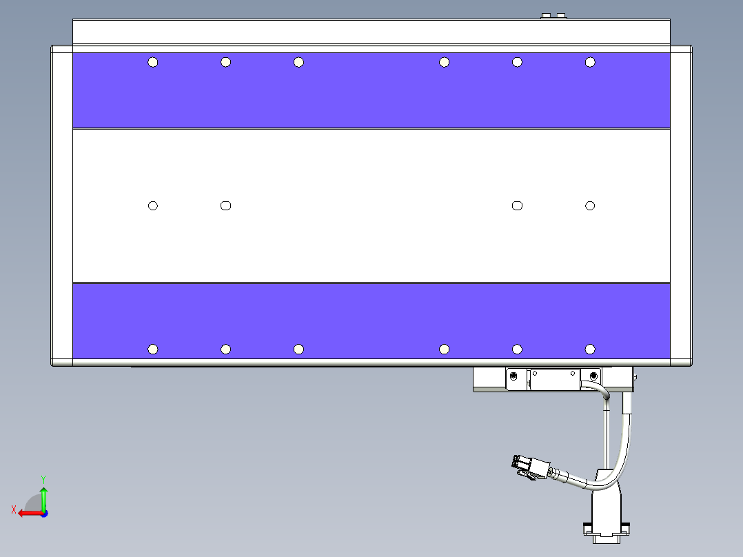 威洛博VL系列直线电机模组-VL22H1-S250后视图